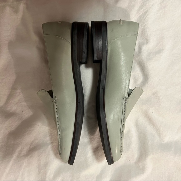 Everlane Seafoam Green Leather Loafers Size 9.5 - Picture 2 of 4